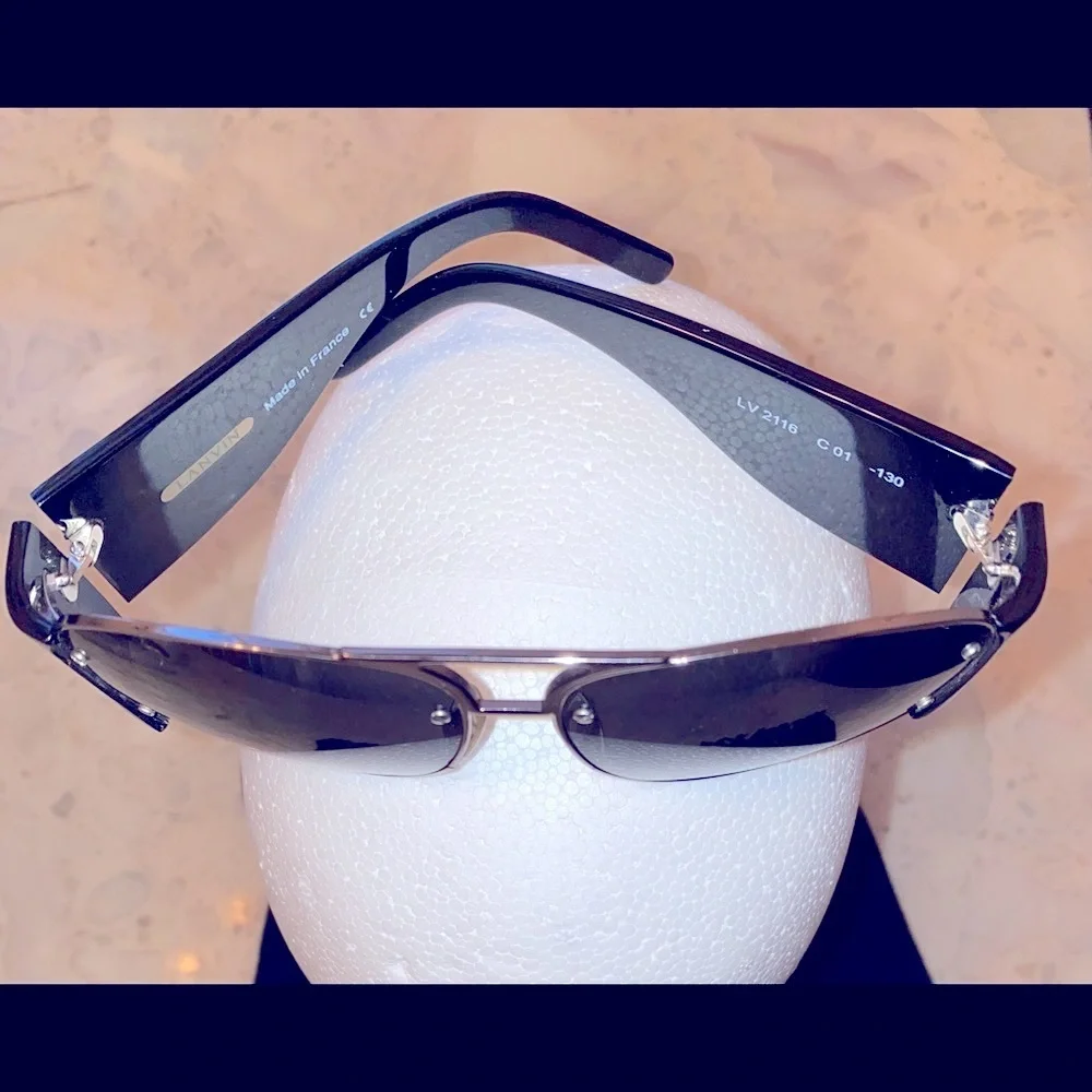 Lanvin  Black Avatar Sunglasses make in France